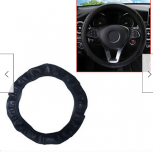 Wheelly אביזרי רכב כיסוי גלגל הגה שחור 38 ס״מ